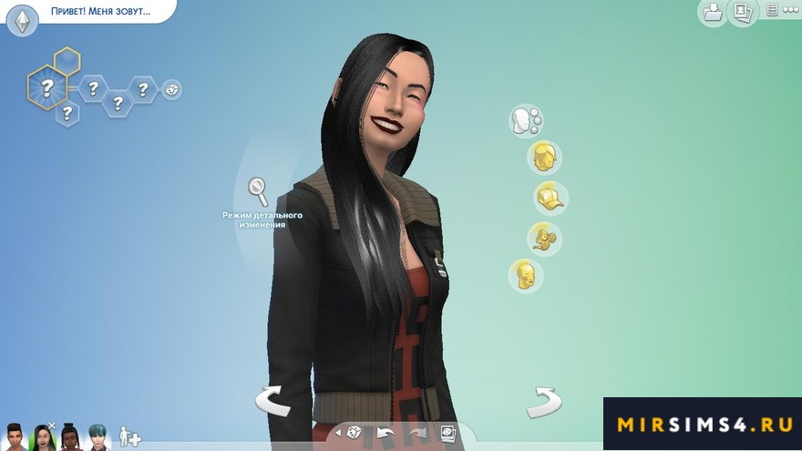 Прическа Aurum Sims 4 003