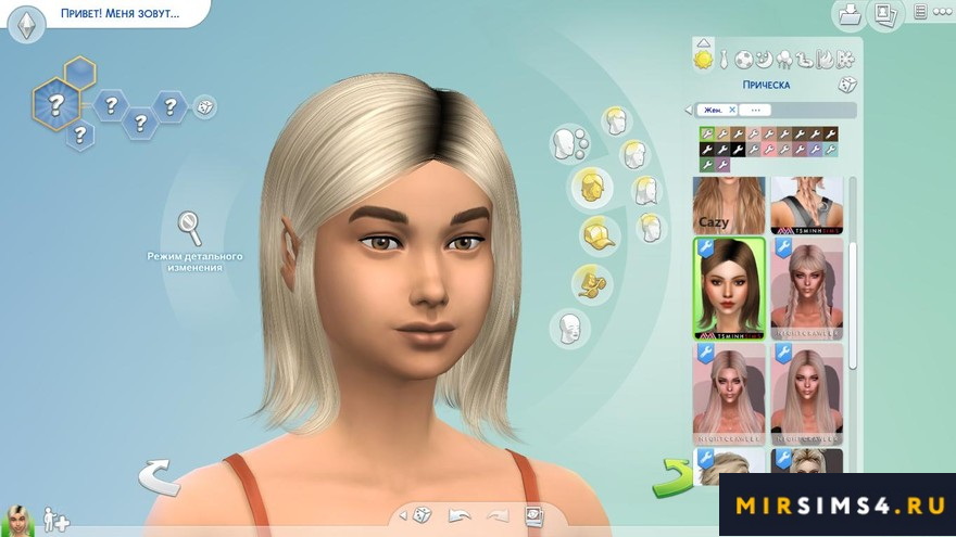 Прическа Megan от TsminhSims