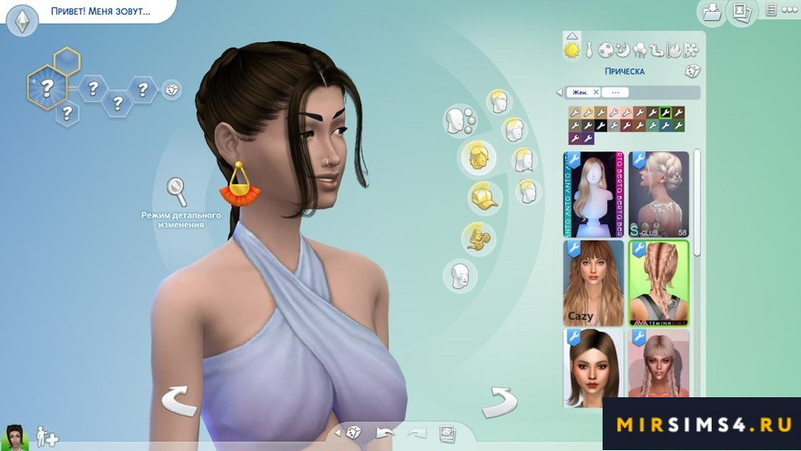 Прическа Neve от TsminhSims