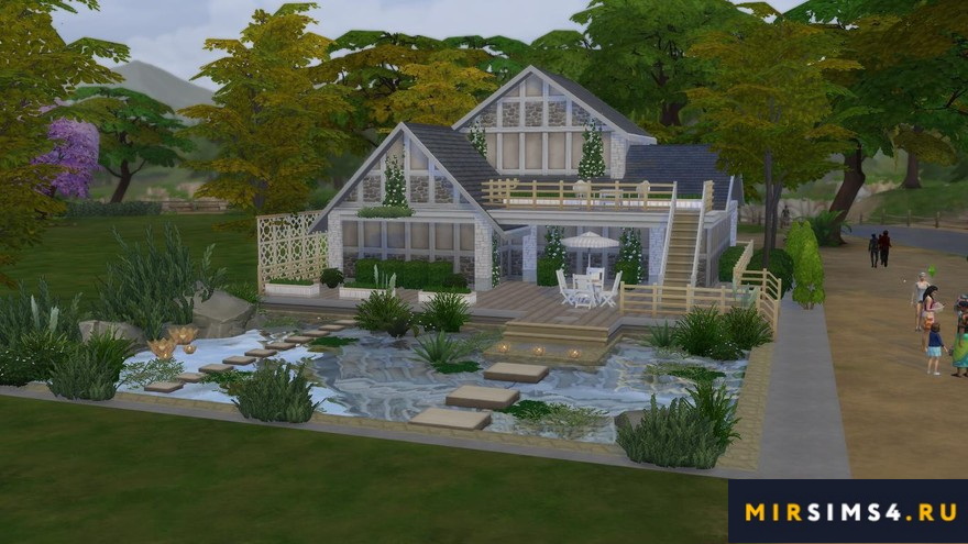 Дом Cozy Lake от Pralinesims
