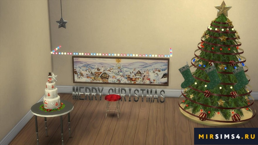 Мебель Esidie christmas от jomsims