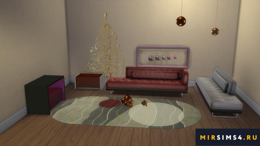 Мебель Yibas christmas от jomsims