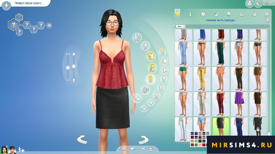 Топ Floral Lace от sims2fanbg