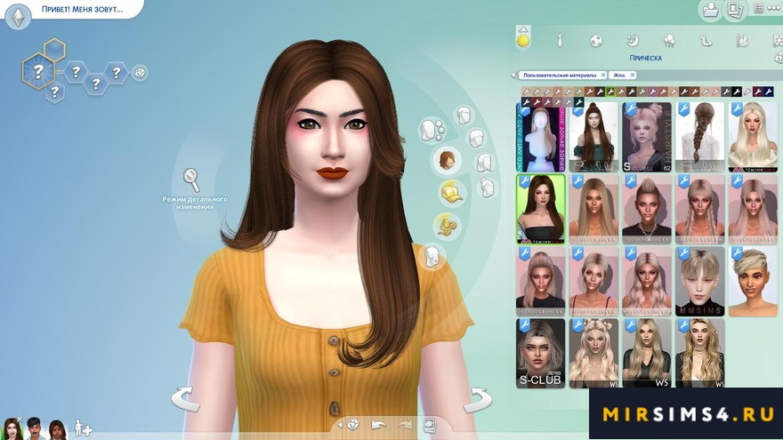 Прическа Roxy от TsminhSims