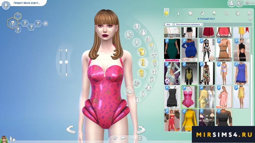 Комбинезон Belaloallure_Tiffany bodysuit (patreon)