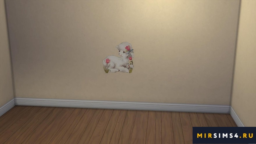 Настенные рисунки MB-HappyWall_BabyLamb
