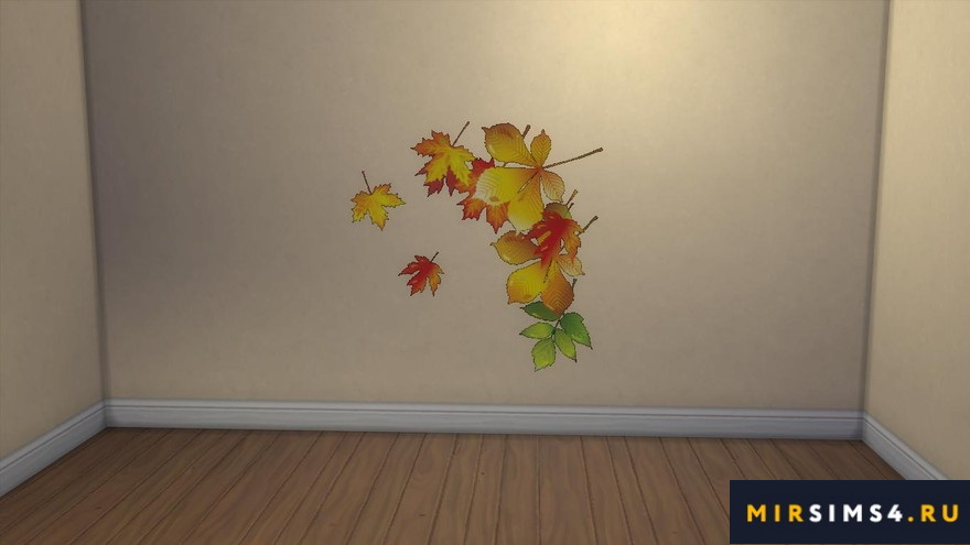Настенный рисунок MB-HappyWall_Leaves