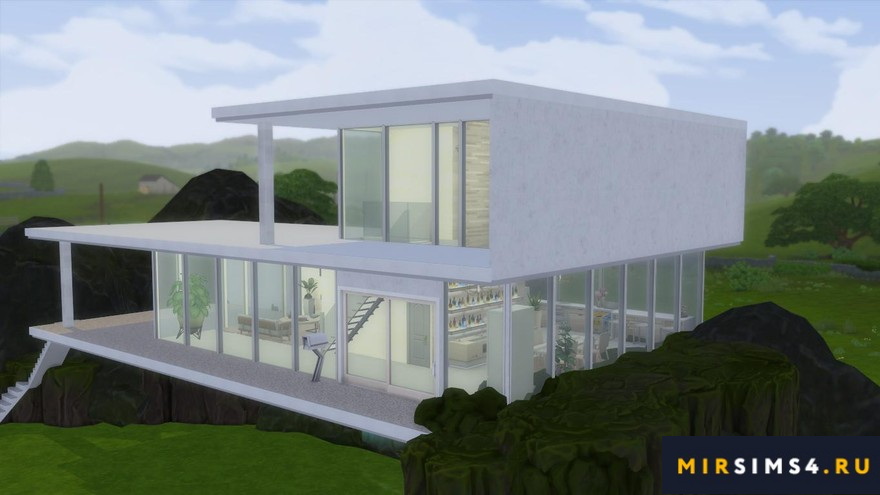 Дом White glass